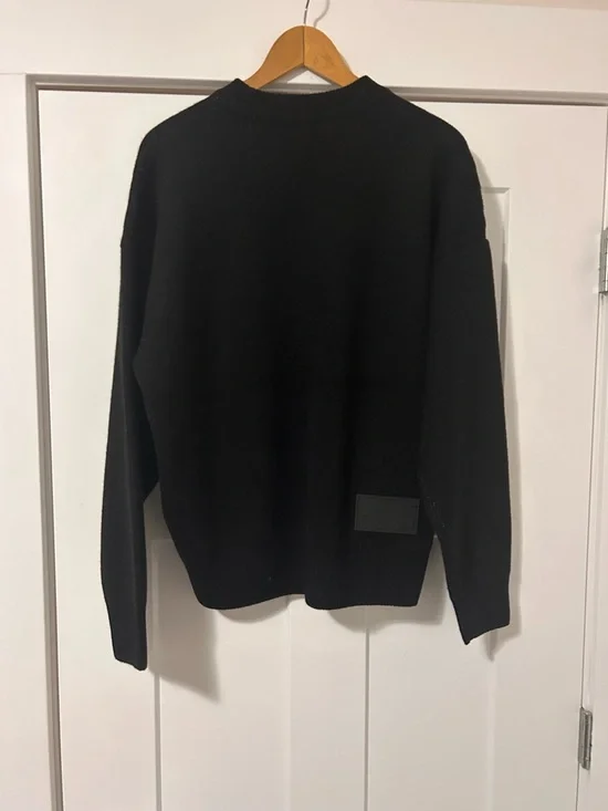 WE11done Black Logo Knit Sweater - Men - Picture 2 of 6